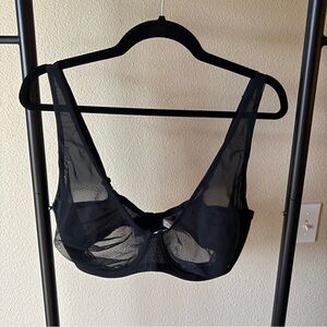 Skin Sheer Black Underwire Bra